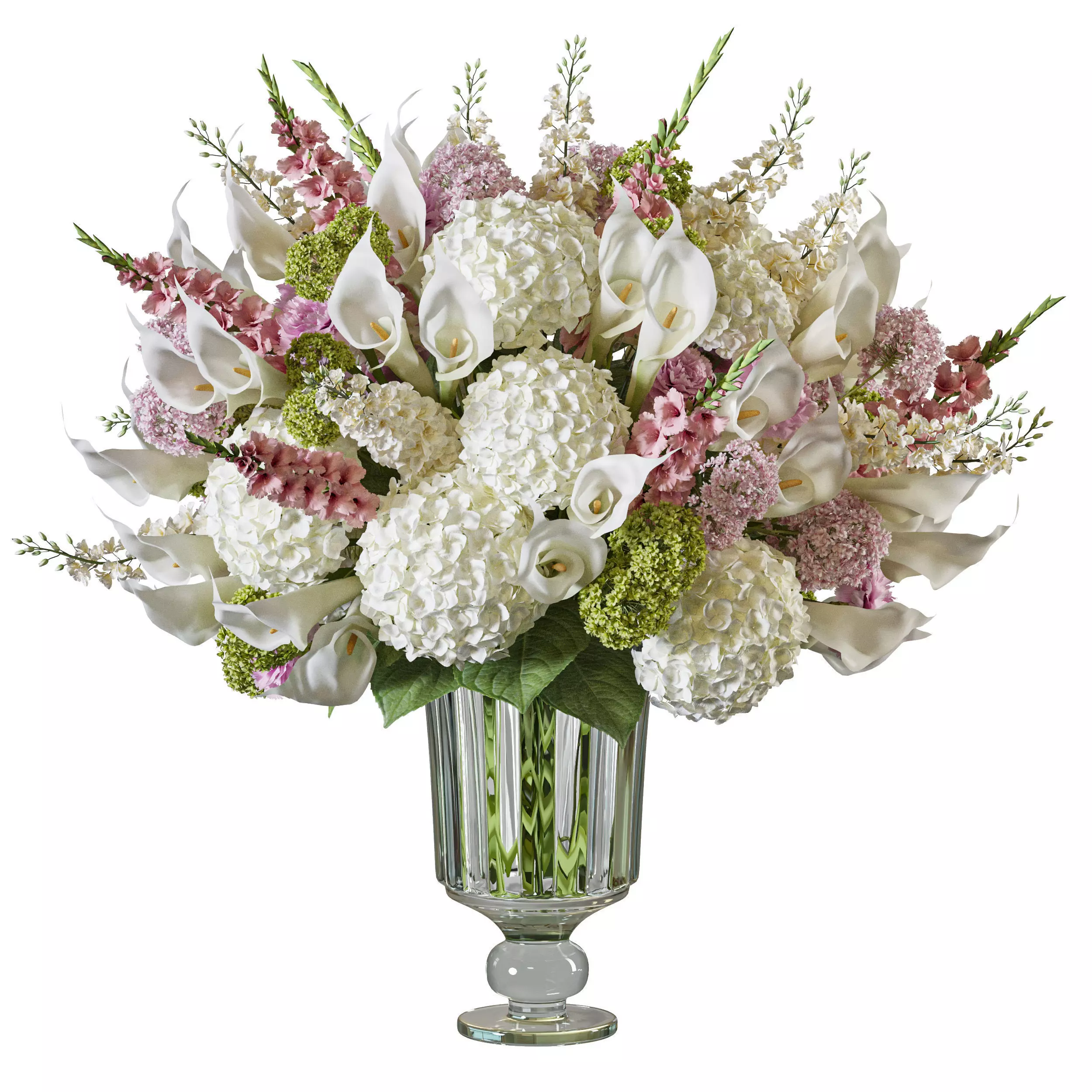 Flower Set 119 Elegant Bloom Symphony 3D model