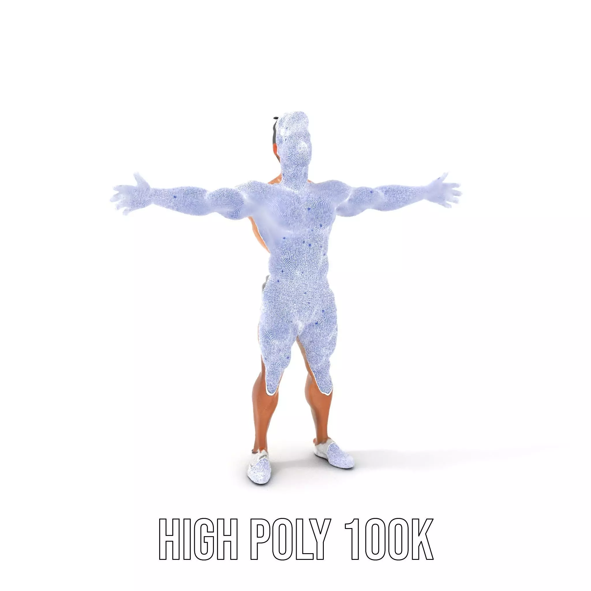 Dynamic Athletic Male Character Model Pack Low-poly 3D model_4