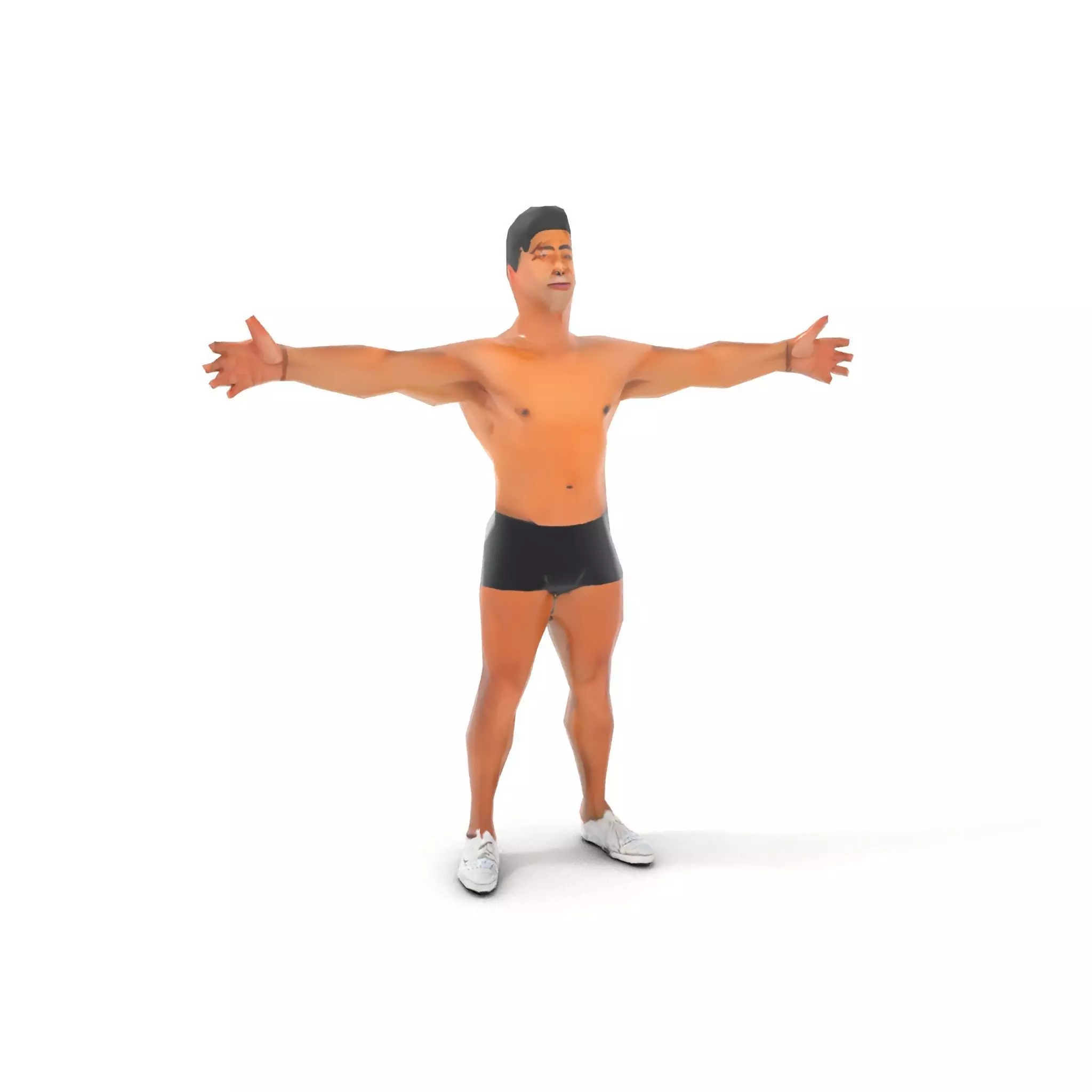 Dynamic Athletic Male Character Model Pack Low-poly 3D model_7