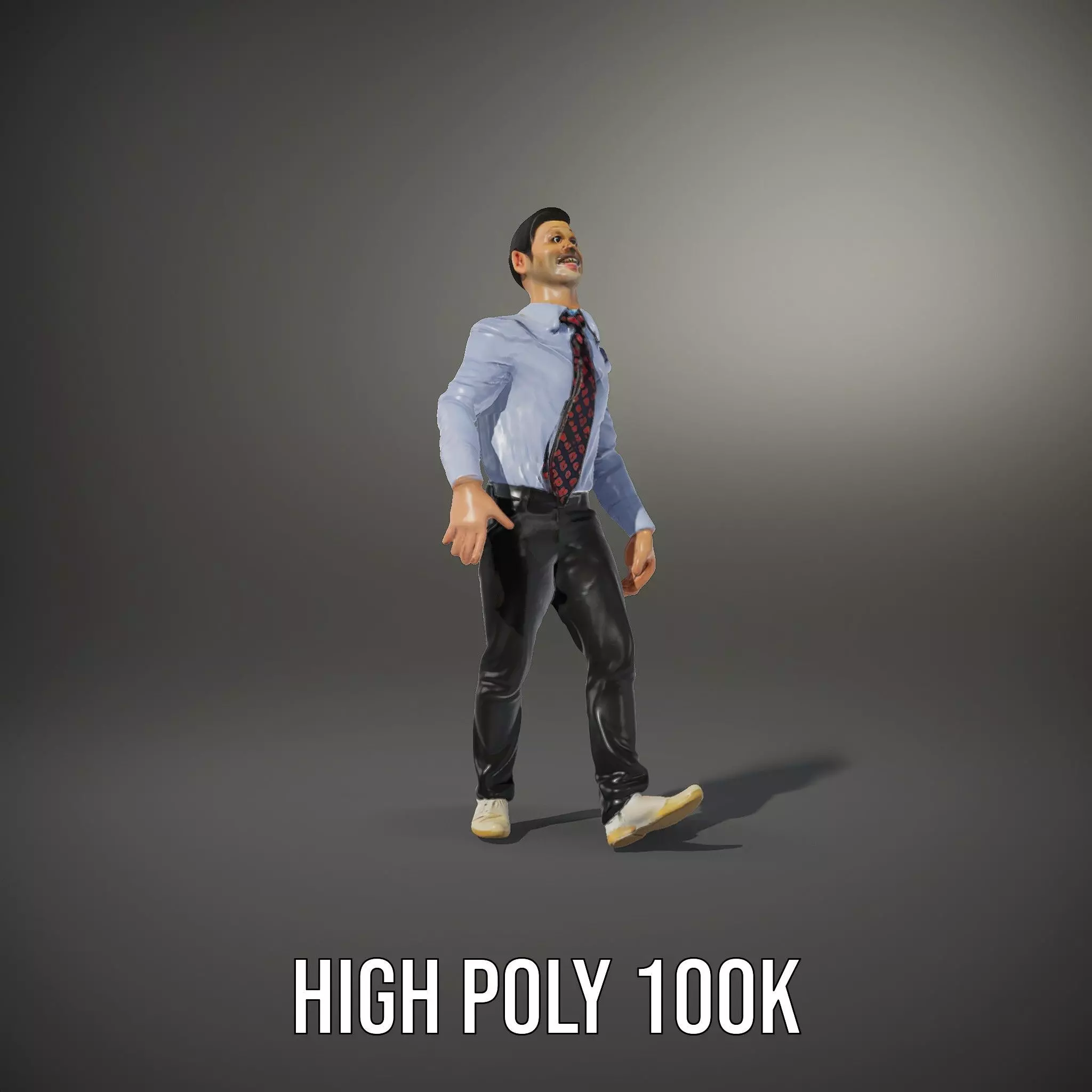 Businessman in Formal Attire Model Pack Low-poly 3D model_34