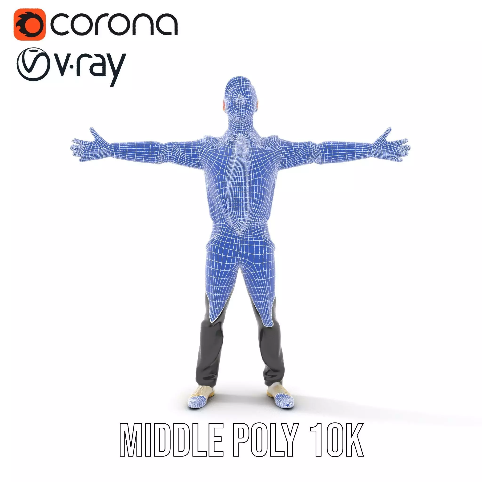 Businessman in Formal Attire Model Pack Low-poly 3D model_21