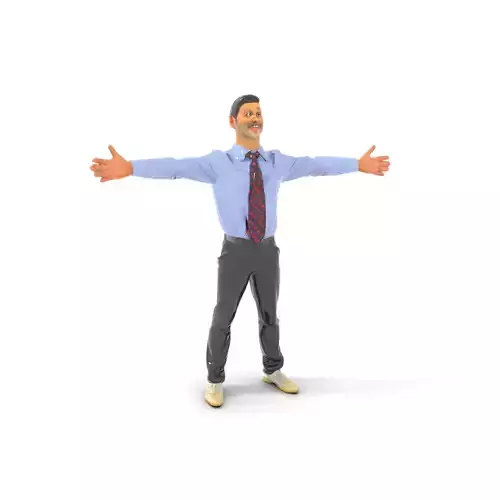 Businessman in Formal Attire Model Pack Low-poly 3D model