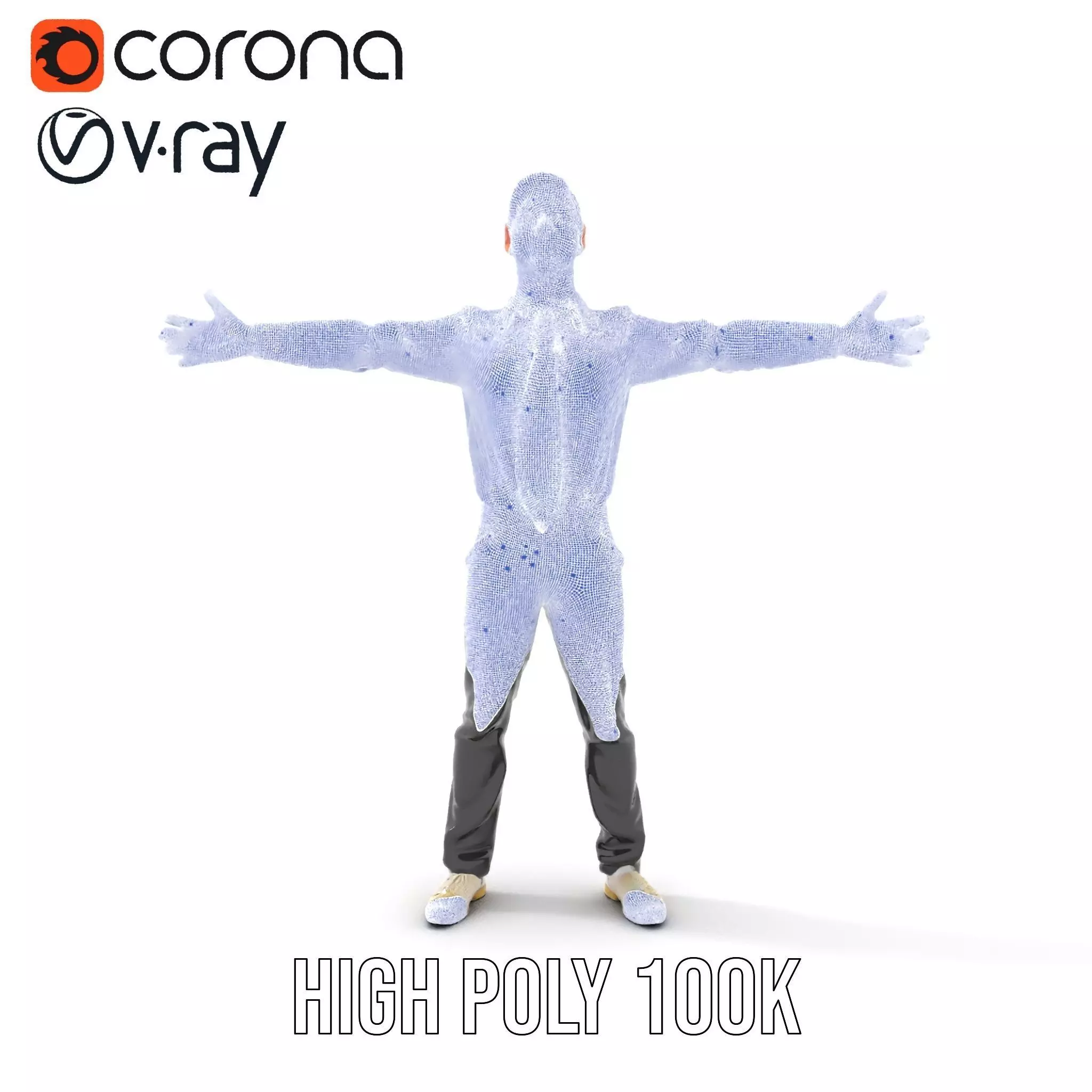 Businessman in Formal Attire Model Pack Low-poly 3D model_23