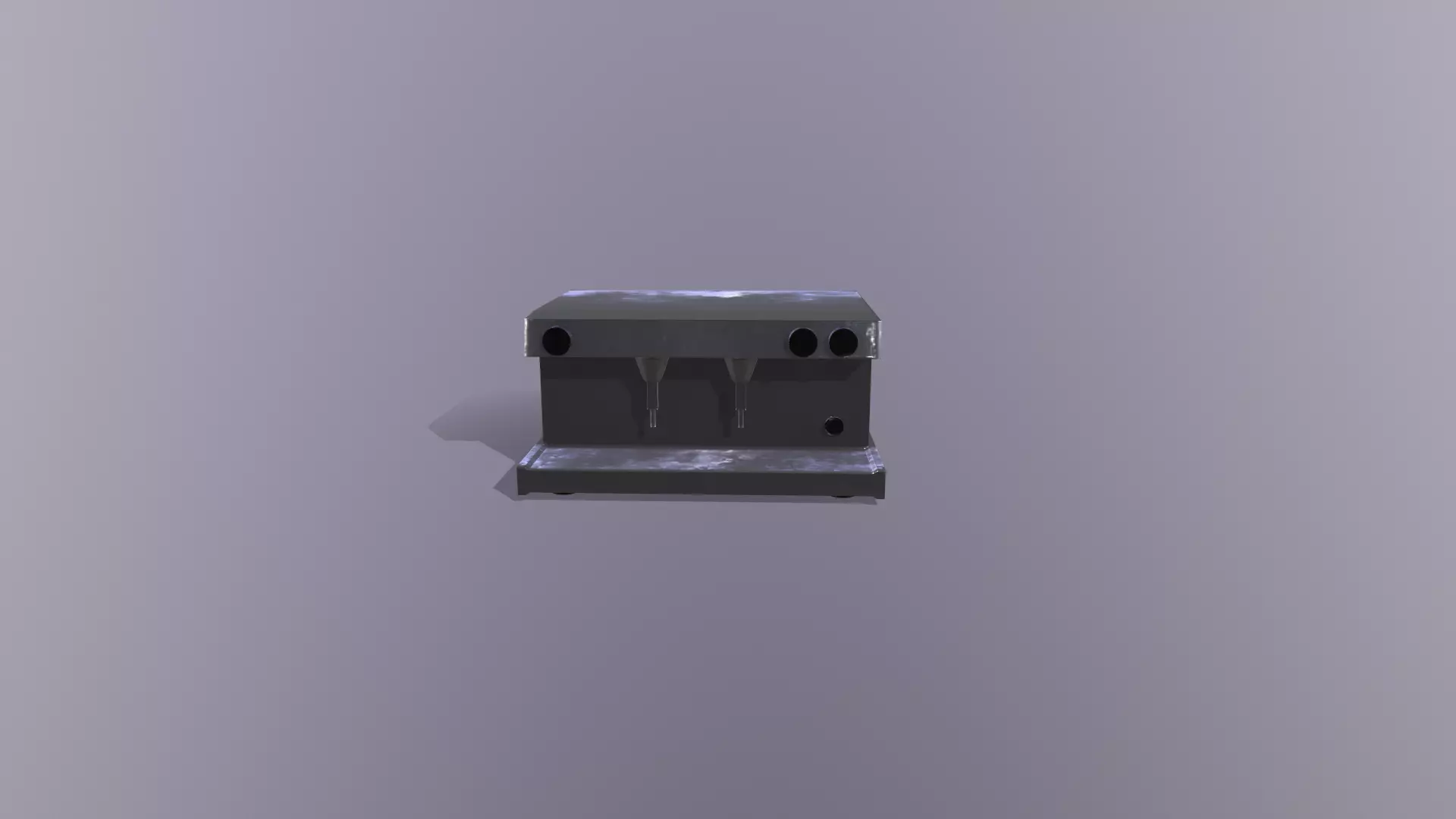 Low Poly Coffee Machine Low-poly 3D model_0