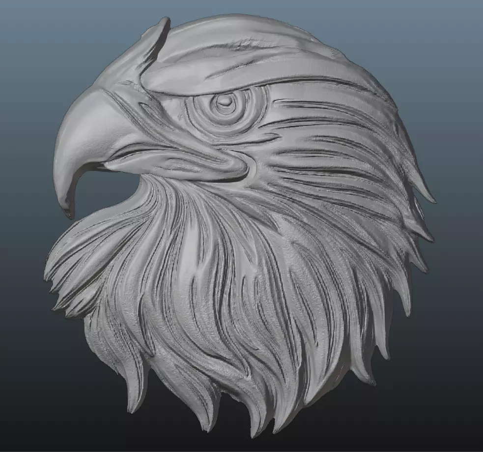 Eagle Head Pendant 3D Model 3D print model_1