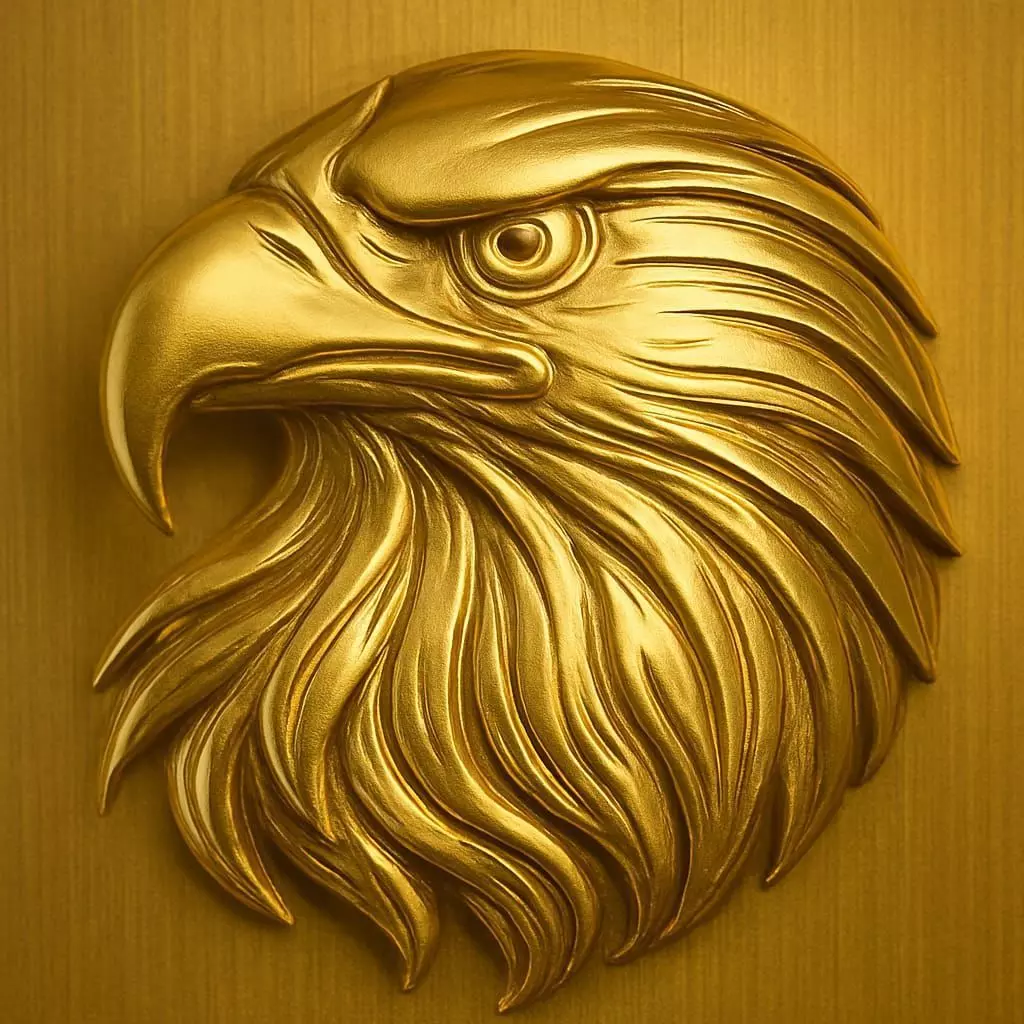 Eagle Head Pendant 3D Model 3D print model_4