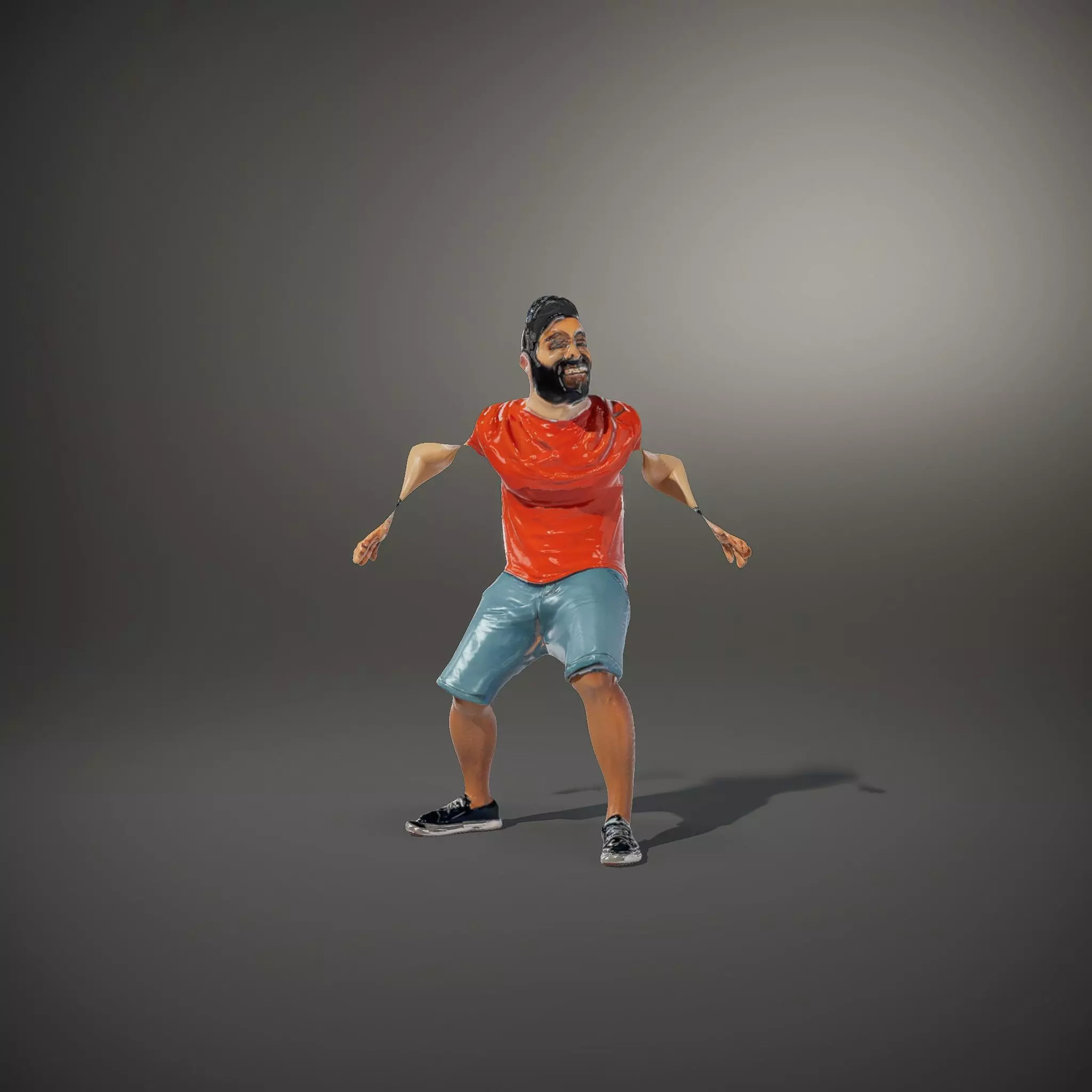 Casual Male Character Model Pack with Detailed Clothing Low-poly 3D model_33