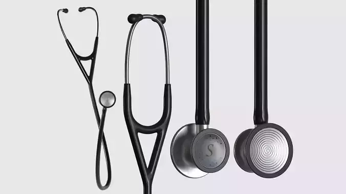 Stethoscope - Rigged 3D model