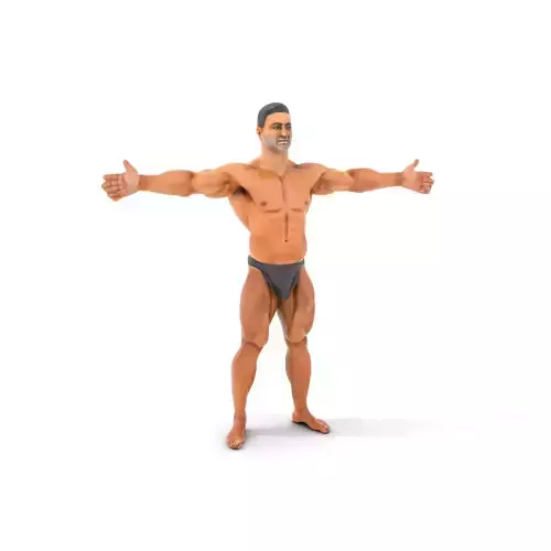 Realistic Male Bodybuilder Model Pack