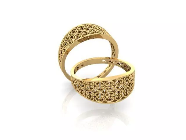 pattern ring Free 3D print model_1