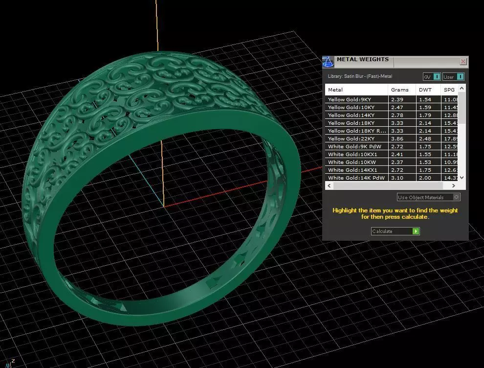 pattern ring Free 3D print model_2