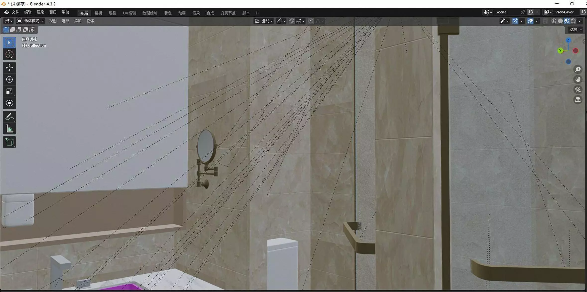 Bathroom 3D model_2