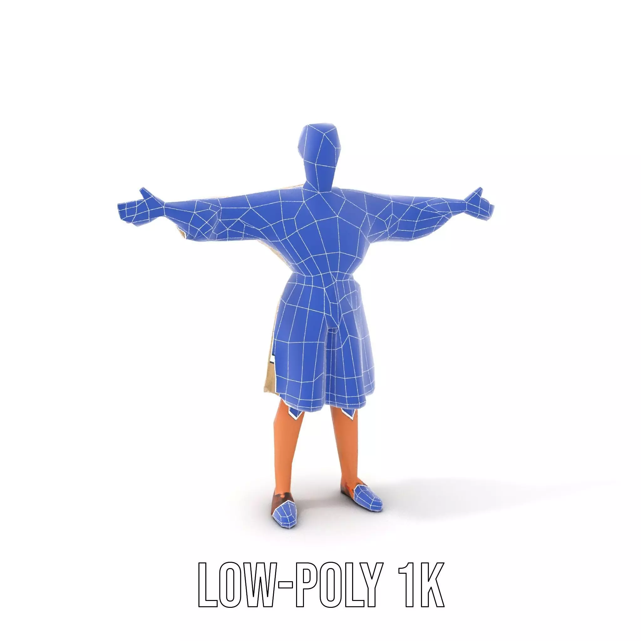 Casual Dress with Belt model pack Low-poly 3D model_14