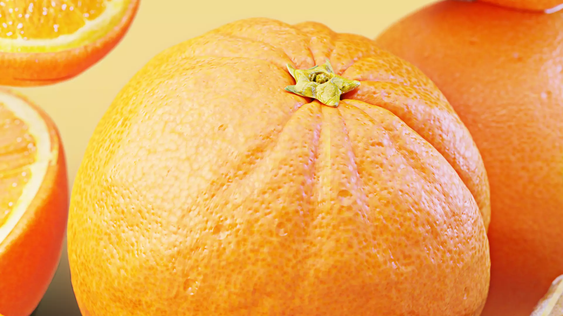 Orange Animated 3D model_13