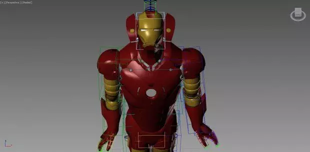 Iron Man Low-poly 3D model_1