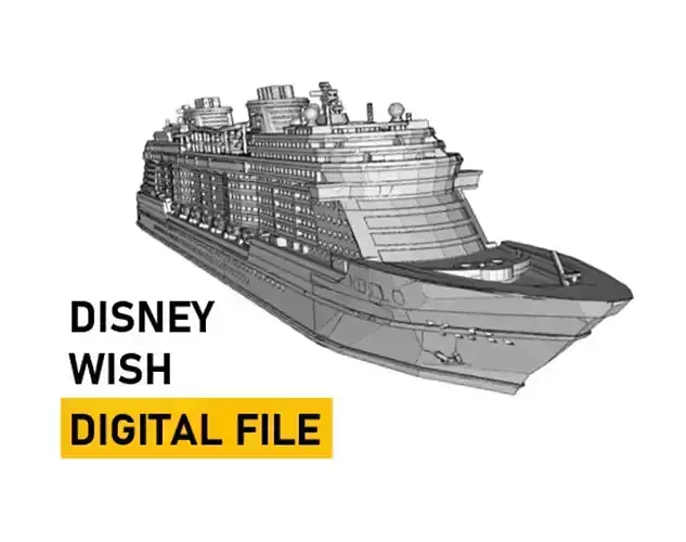 Disney Wish Cruise Ship Model