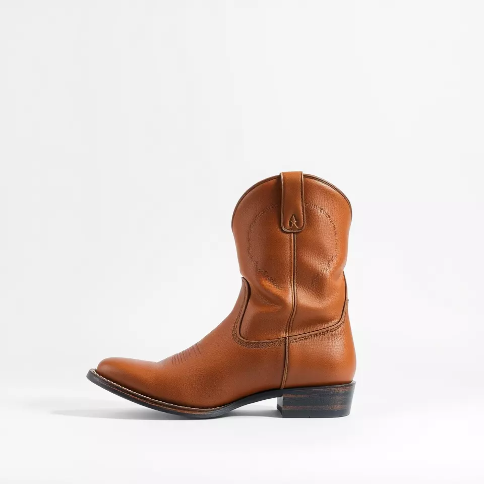 Cowboy Boot Model Pack Leather Western Style Low-poly 3D model_3