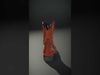 Cowboy Boot Model Pack  Leather Western Style Low-poly 3D model_2