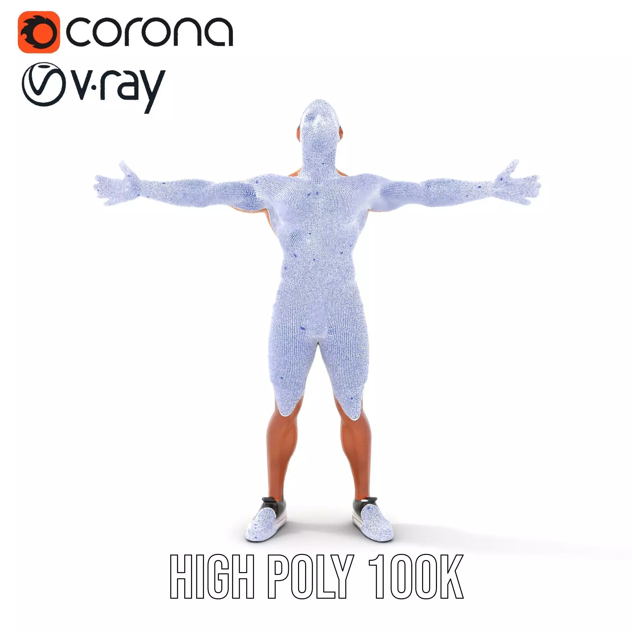 Casual Athletic Male Model Pack with Realistic Textures Low-poly 3D model_31