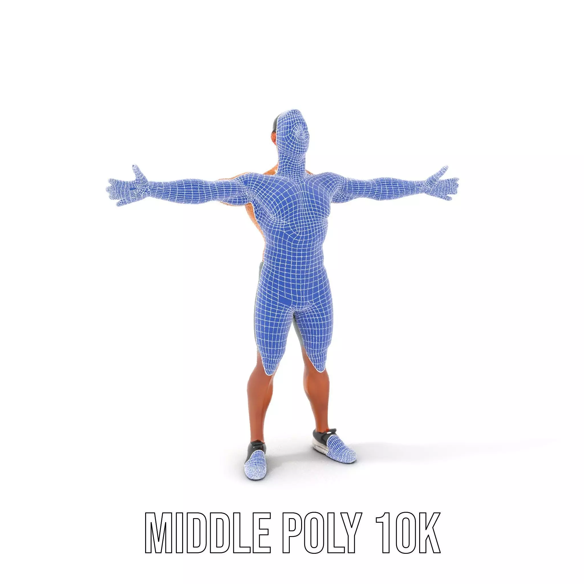 Casual Athletic Male Model Pack with Realistic Textures Low-poly 3D model_19