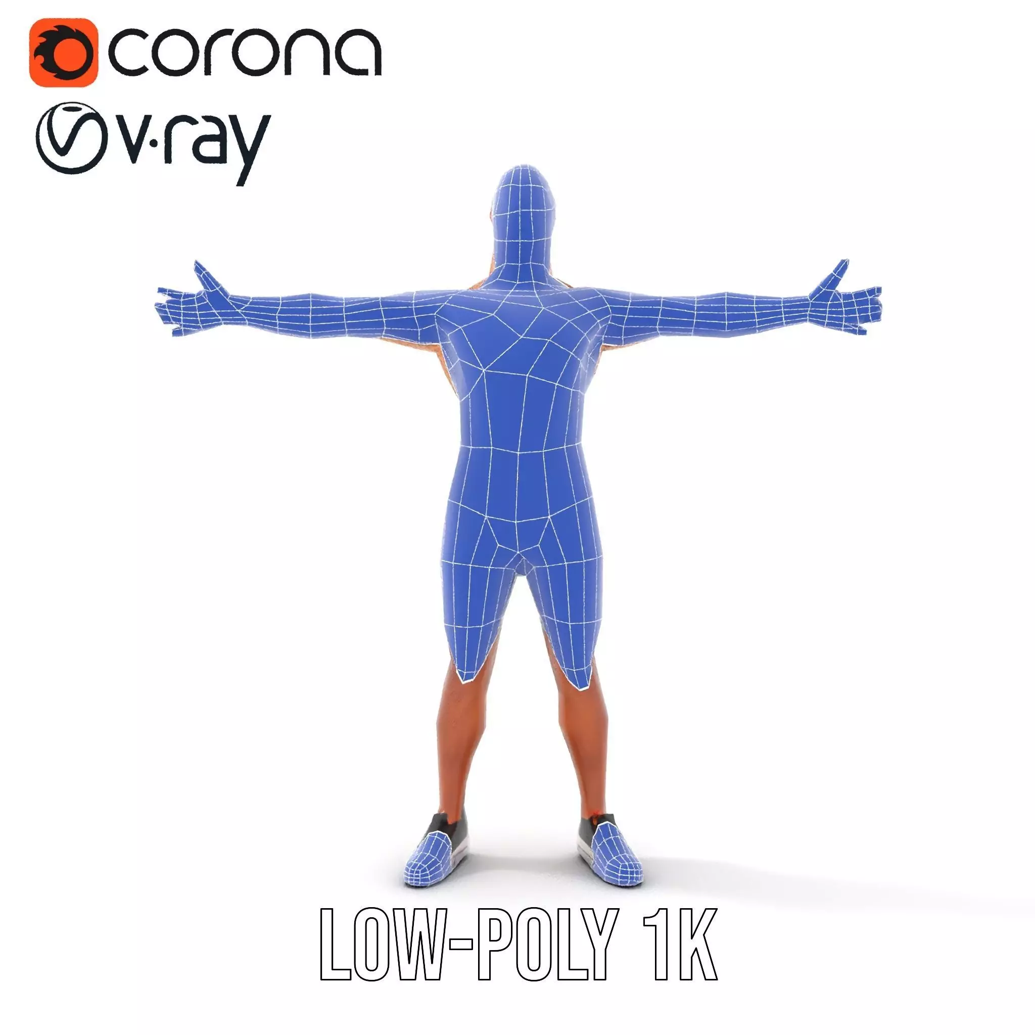 Casual Athletic Male Model Pack with Realistic Textures Low-poly 3D model_30