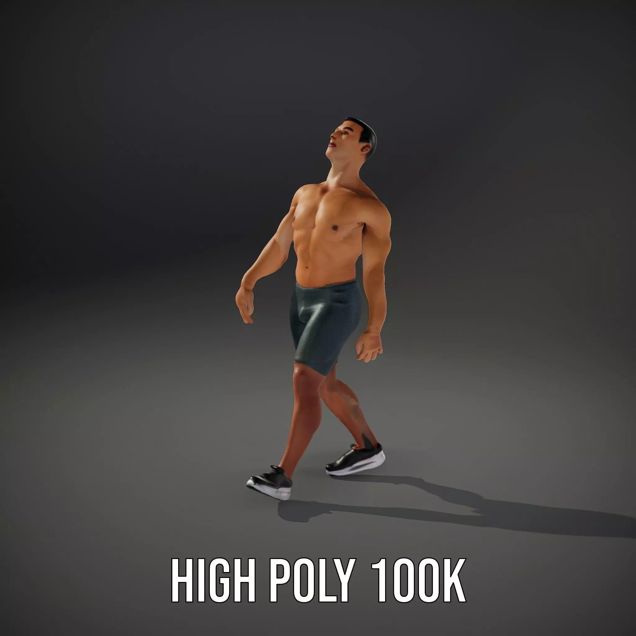 Casual Athletic Male Model Pack with Realistic Textures Low-poly 3D model_21