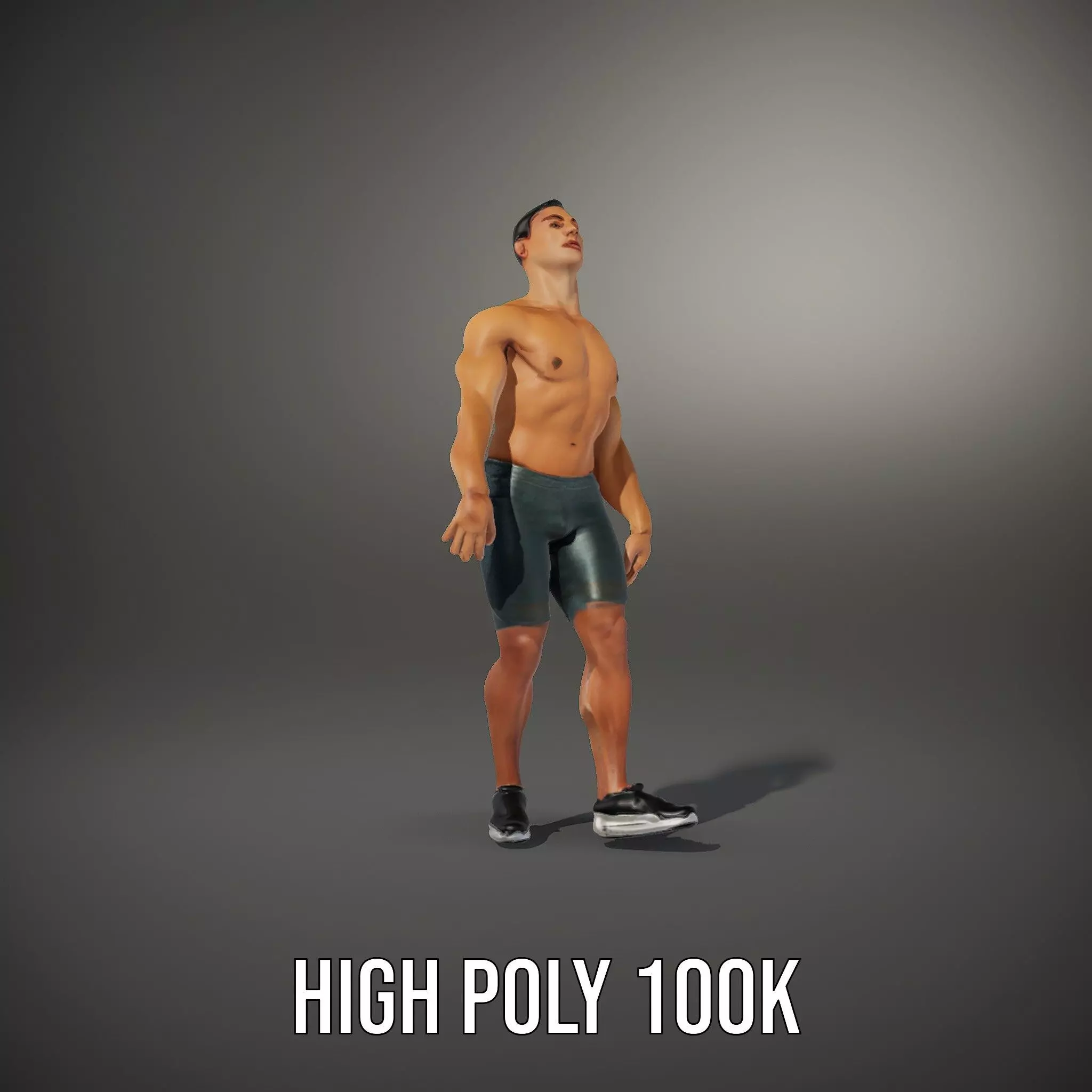Casual Athletic Male Model Pack with Realistic Textures Low-poly 3D model_18