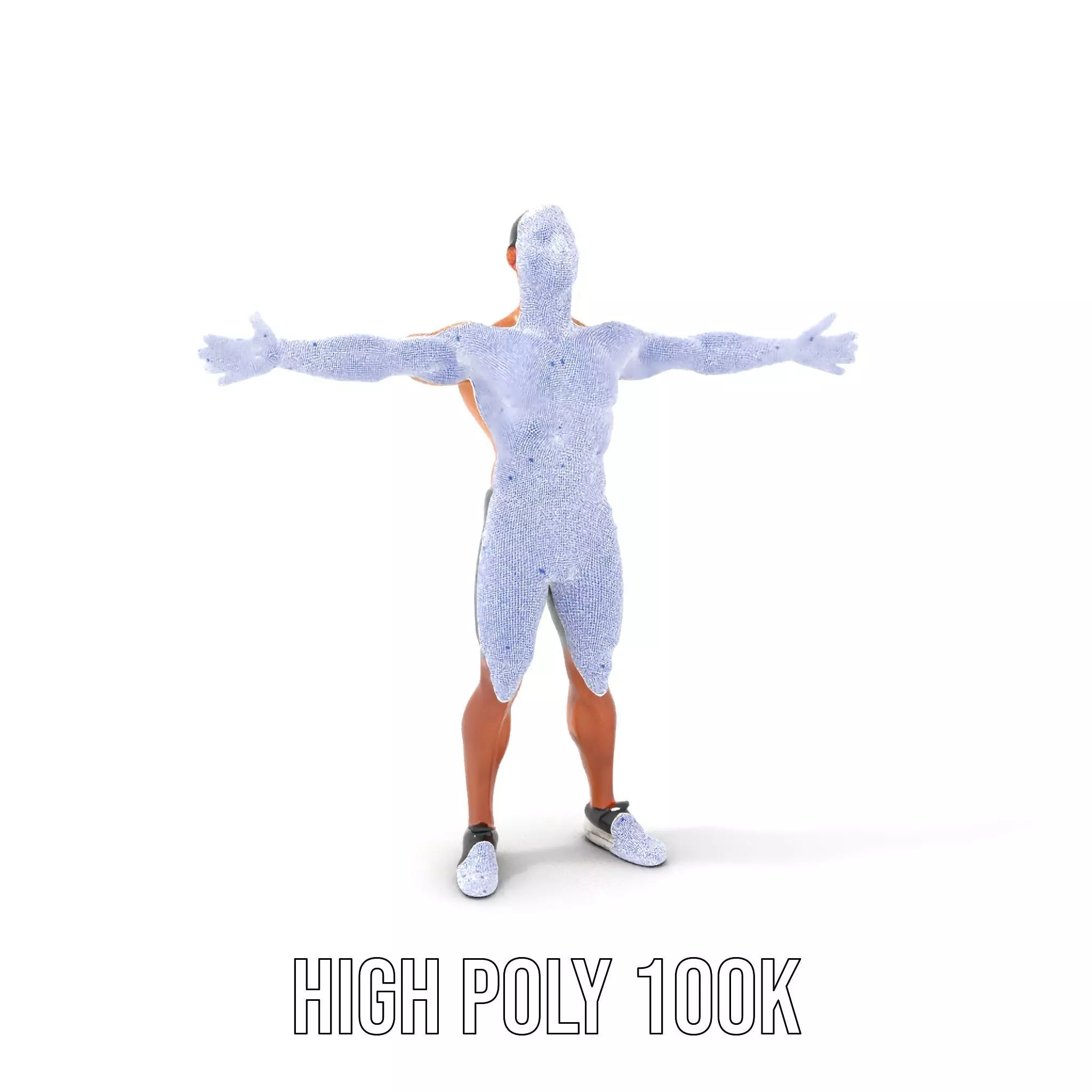 Casual Athletic Male Model Pack with Realistic Textures Low-poly 3D model_4