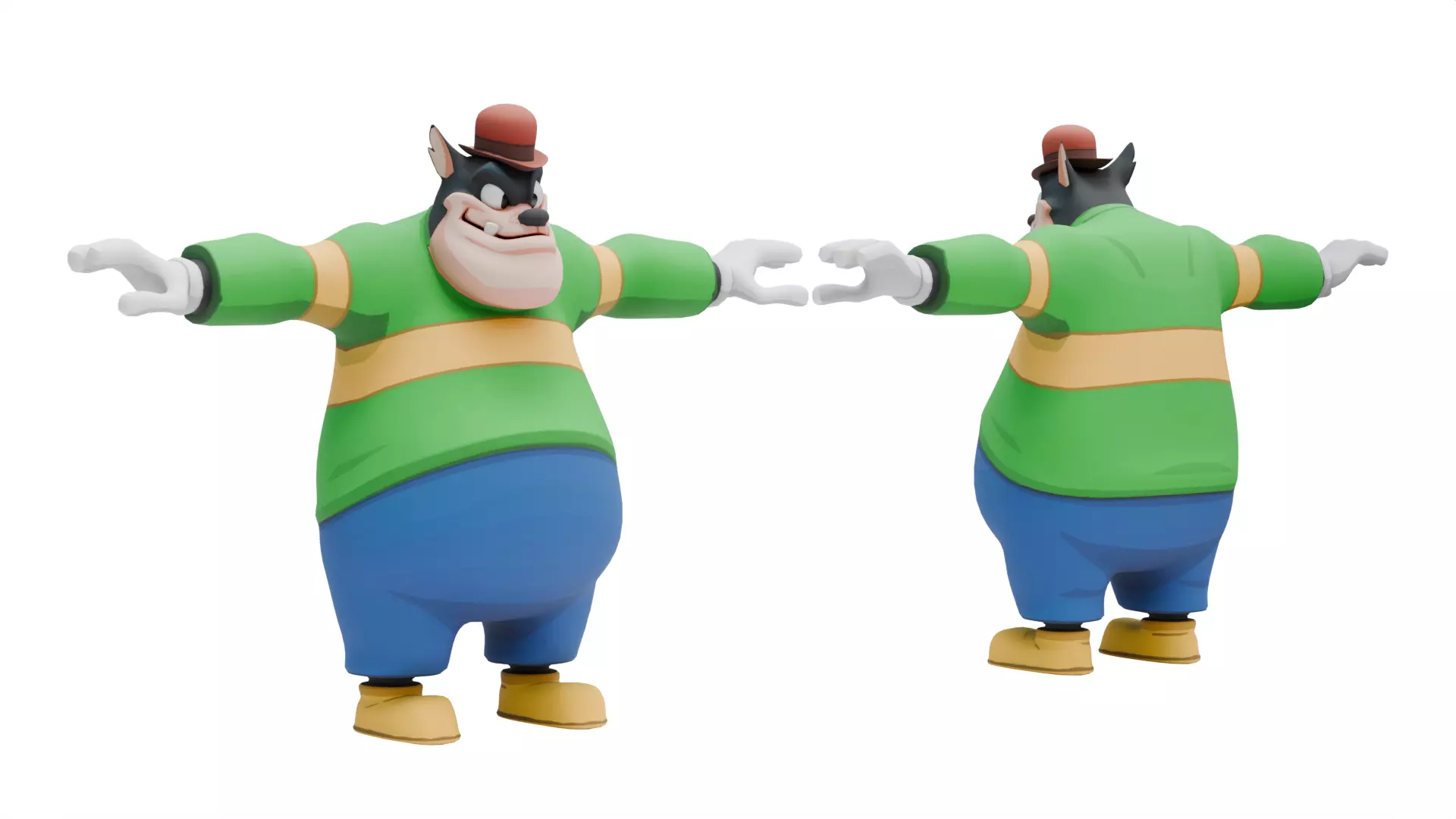 Pete Disney Low-poly 3D model_8