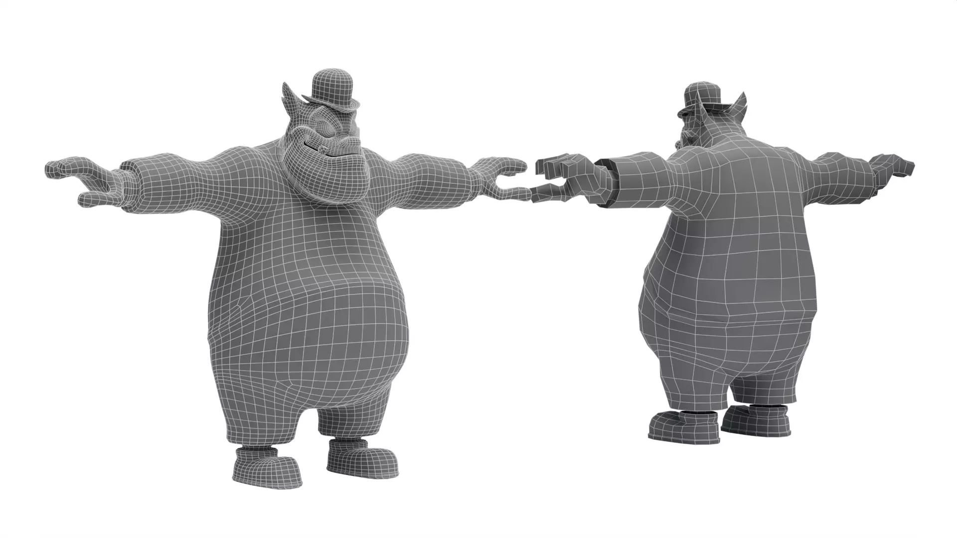 Pete Disney Low-poly 3D model_10