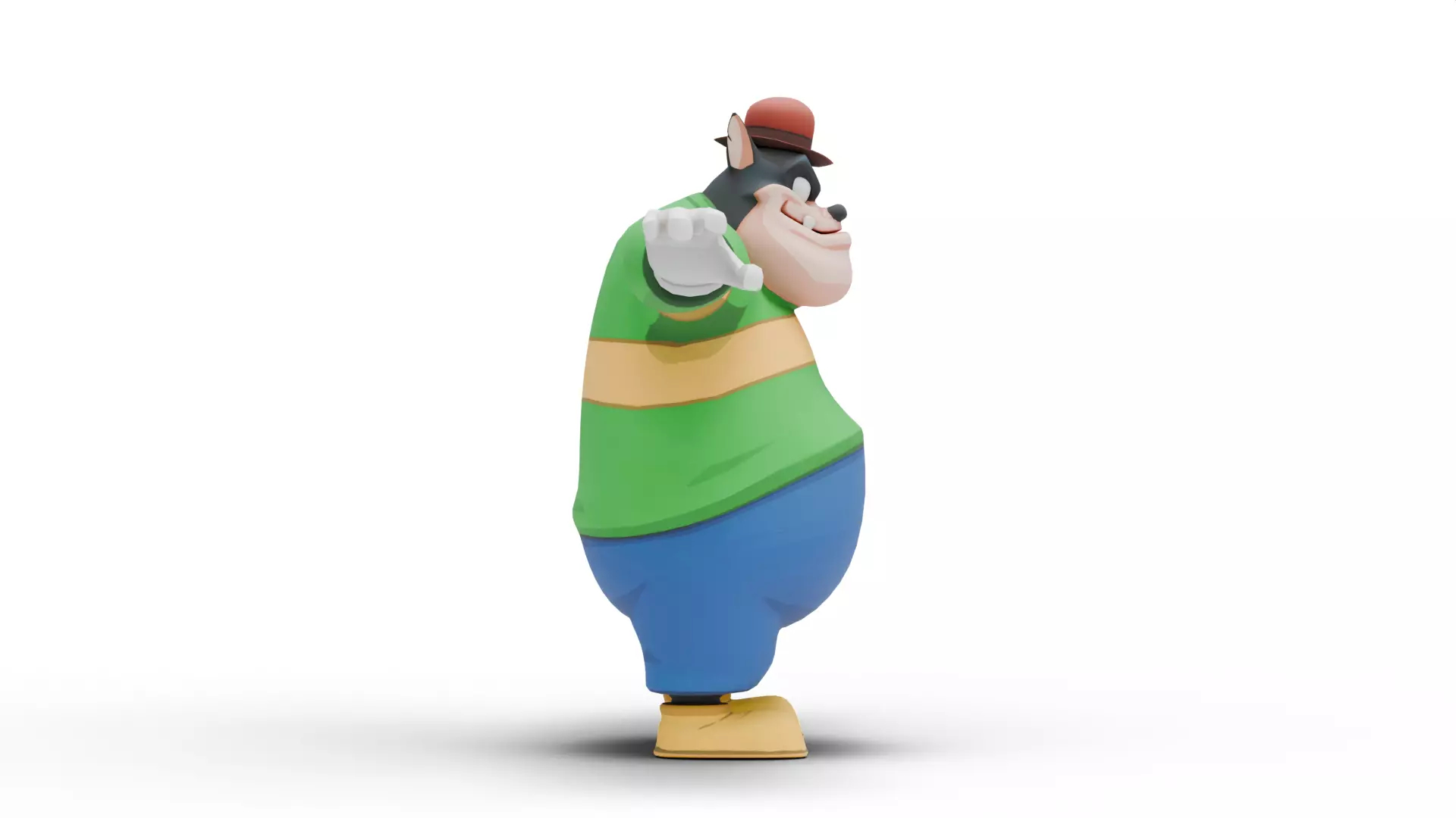 Pete Disney Low-poly 3D model_3