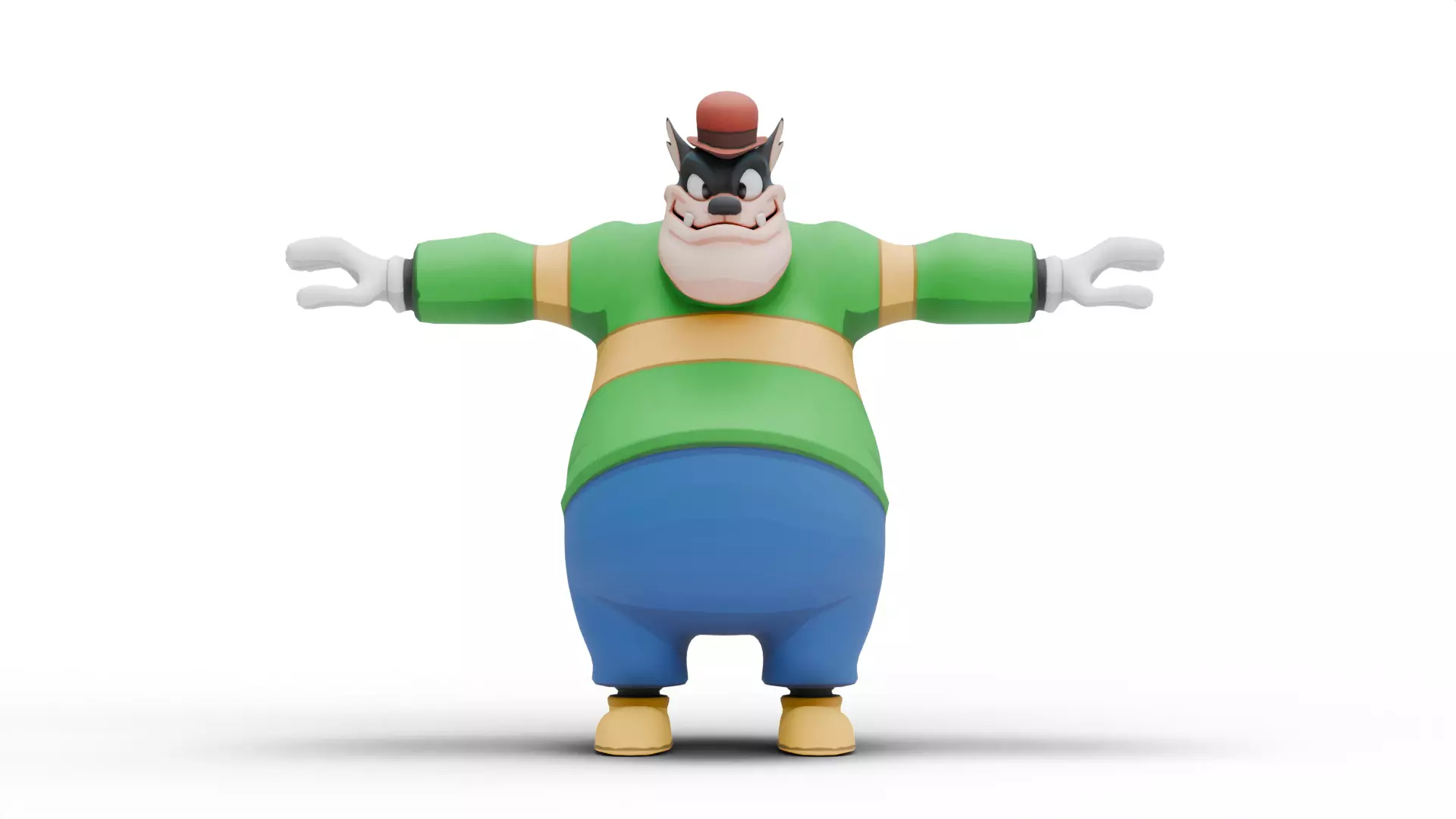 Pete Disney Low-poly 3D model_1
