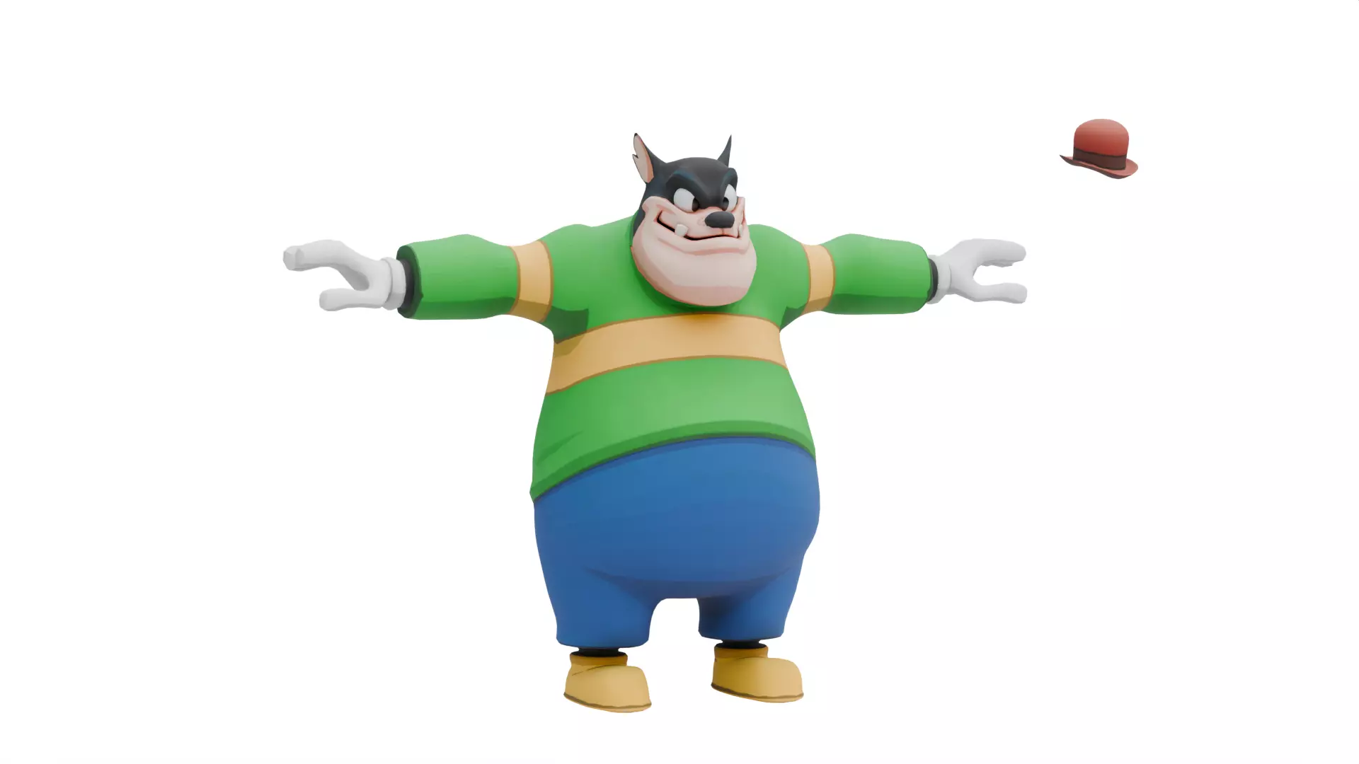 Pete Disney Low-poly 3D model_12