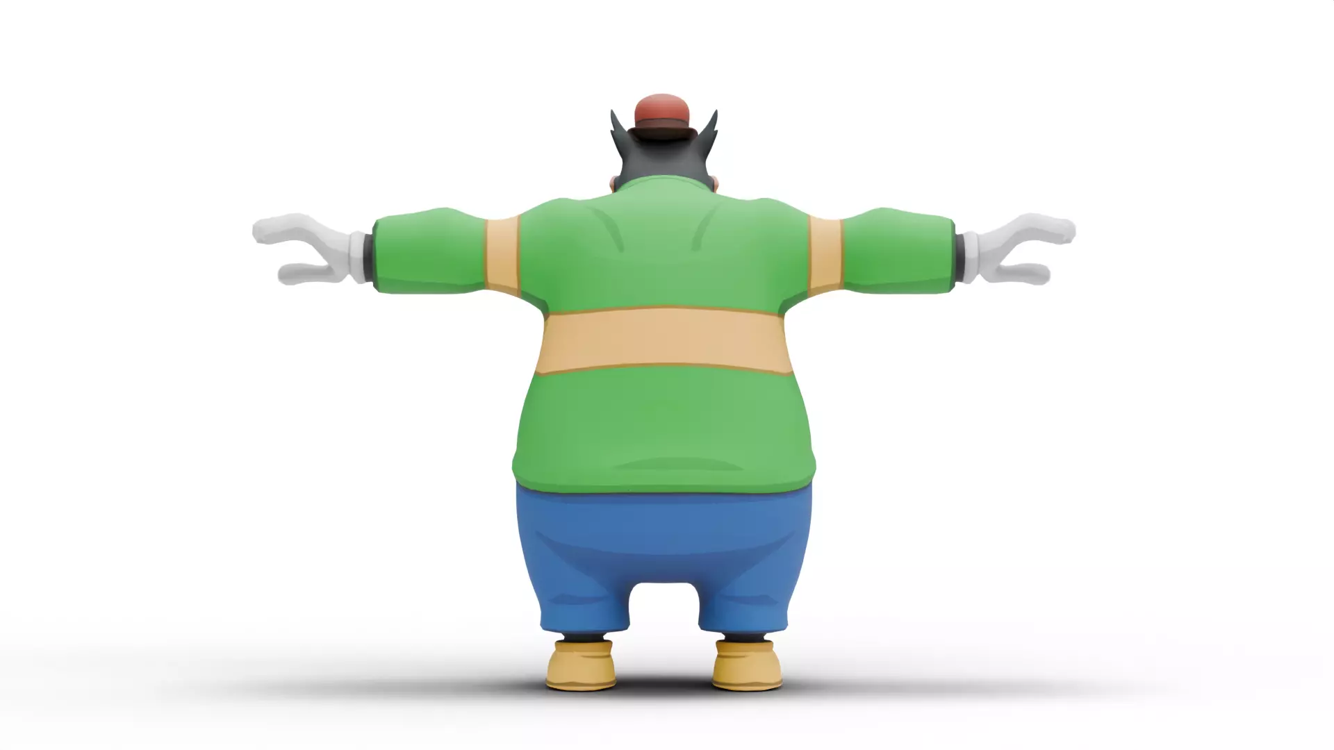 Pete Disney Low-poly 3D model_2