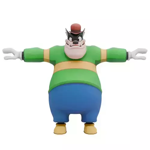 Pete Disney Low-poly 3D model