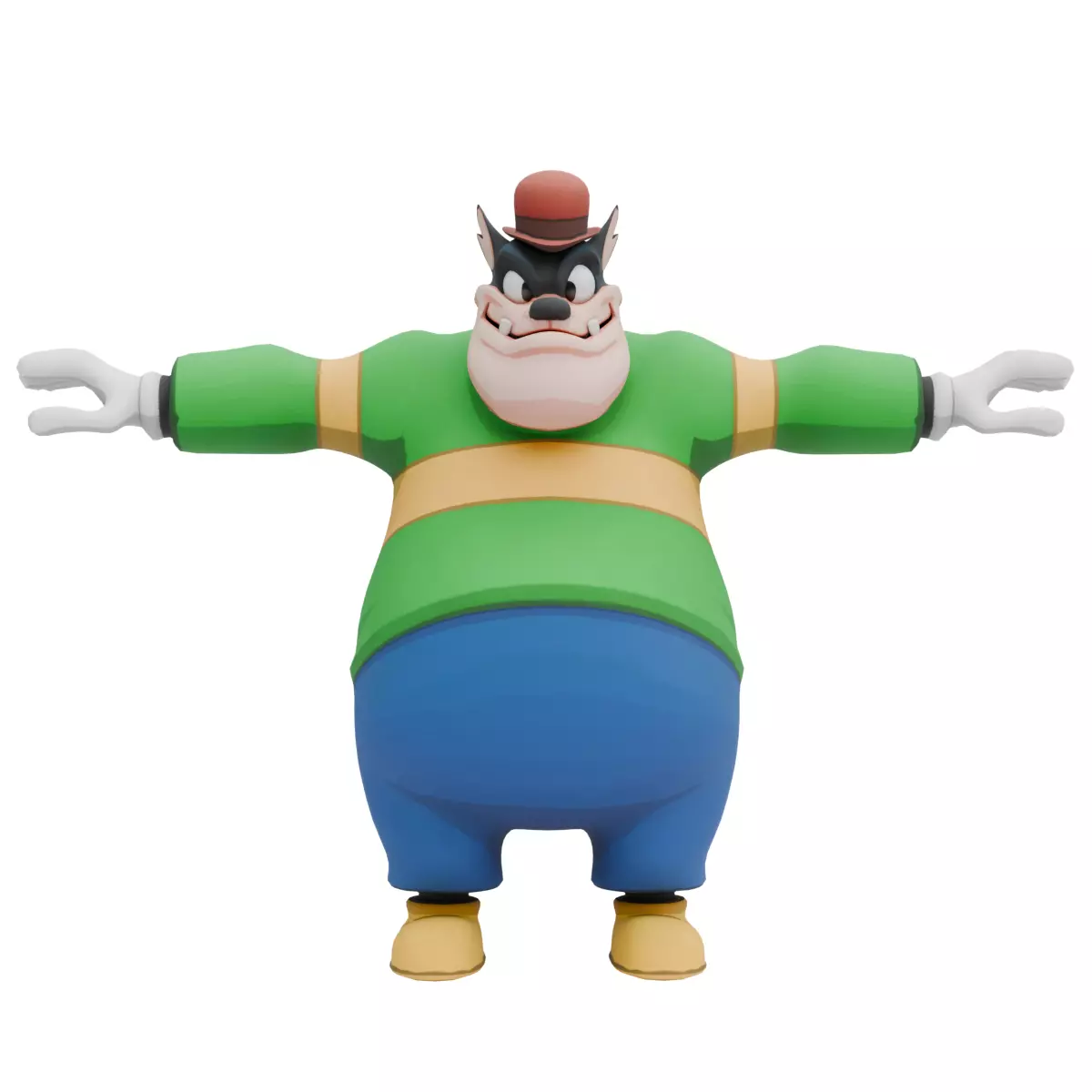 Pete Disney Low-poly 3D model_0