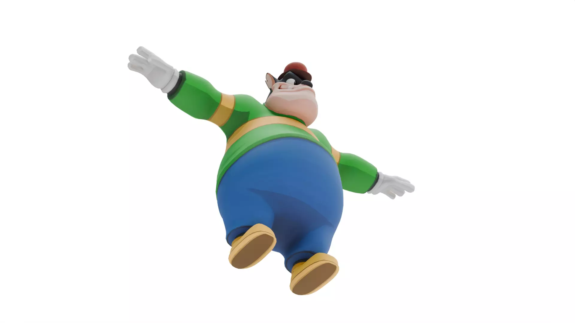 Pete Disney Low-poly 3D model_6