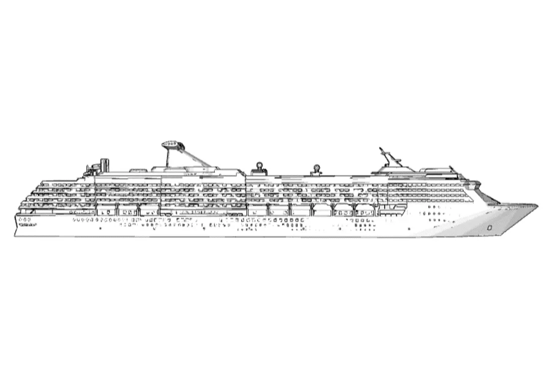 Carnival Spirit Class Cruise Ship Model 3D print model_2