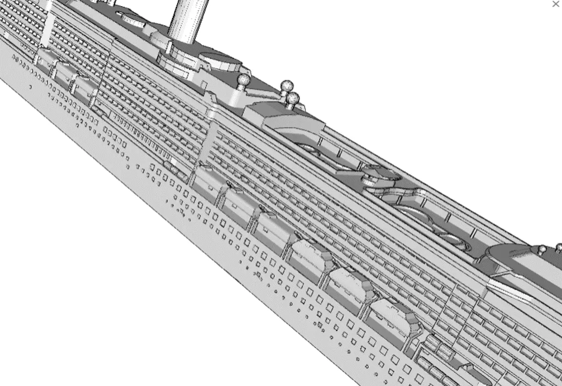 Costa Atlantica Cruise Ship Model 3D print model_3