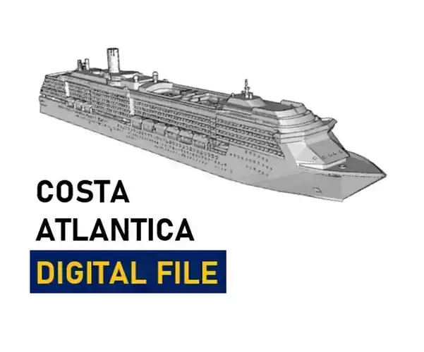 Costa Atlantica Cruise Ship Model