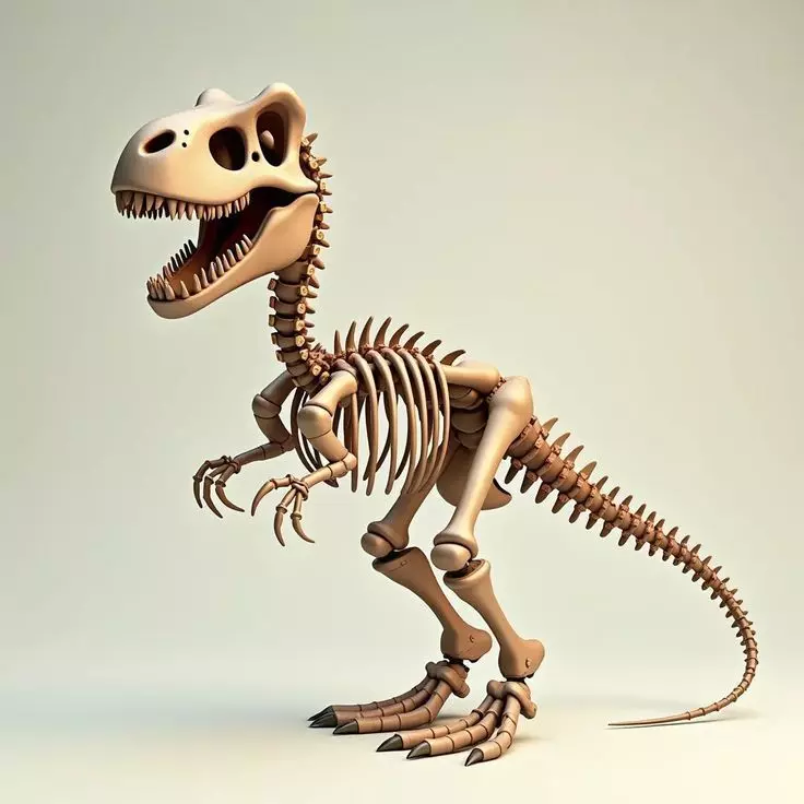 TYRANNOSAUR REX SKELETON 3D print model