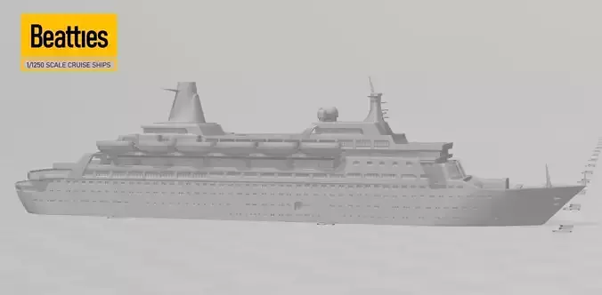 Pacific Princess Cruise Ship - The Love Boat Model