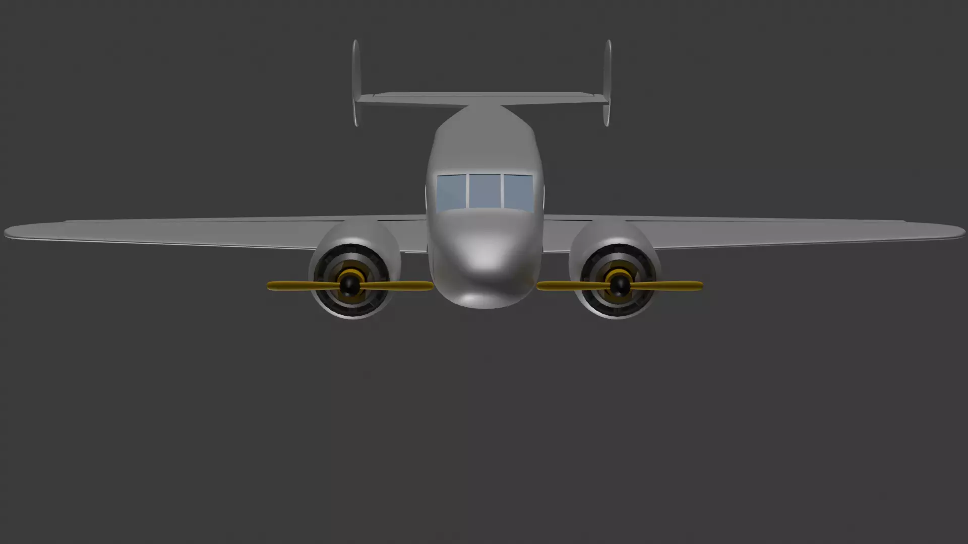 Plane Beechcraft model 18 Free 3D model