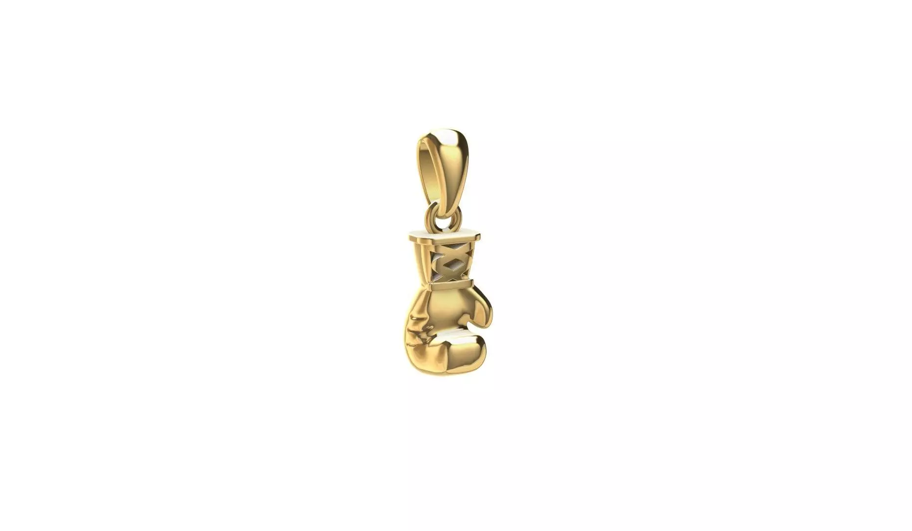 Boxing Glove Pendant 3D print model 3D print model