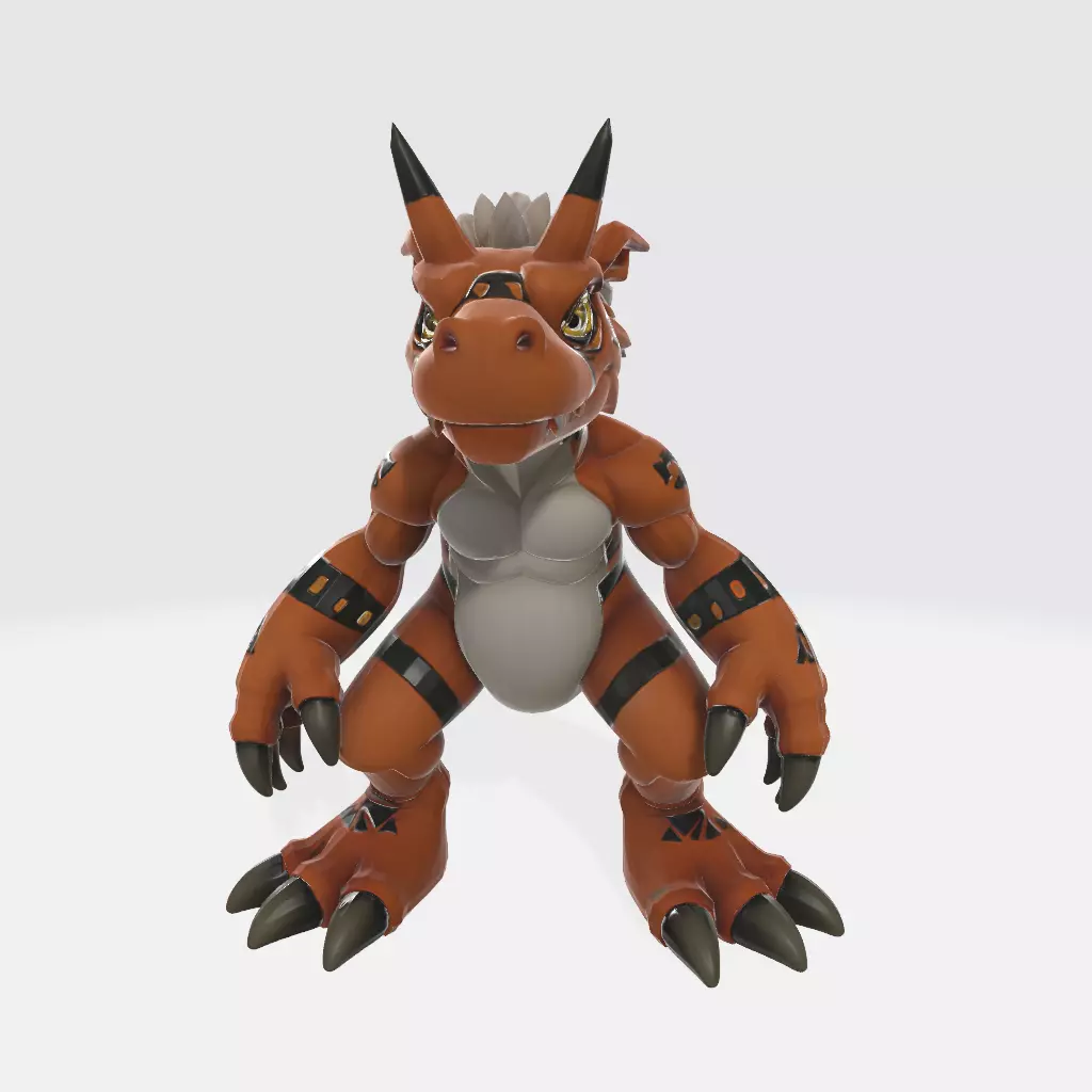 Growmon DIGIMON STL 3D print model_1