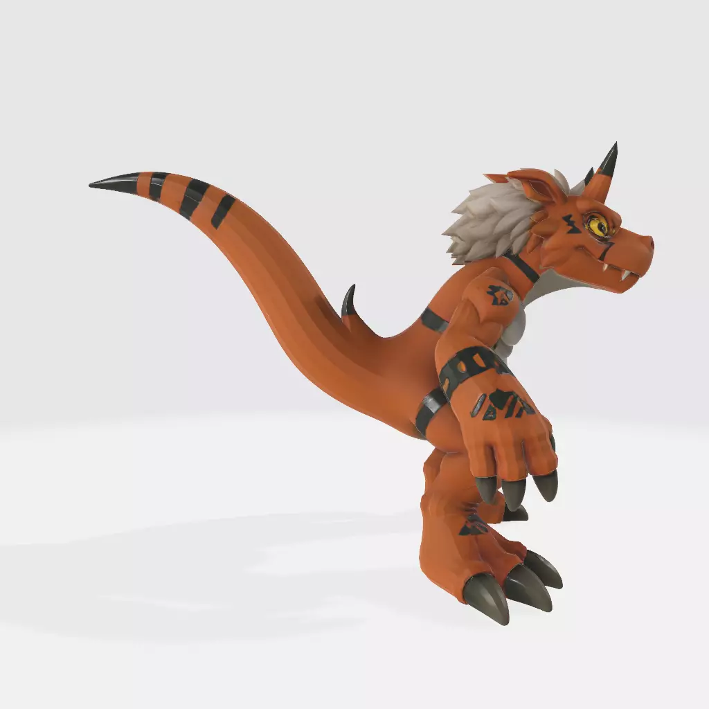 Growmon DIGIMON STL 3D print model_2