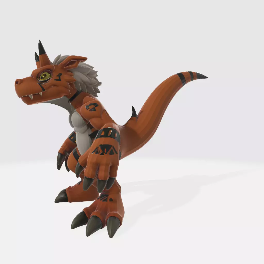 Growmon DIGIMON STL 3D print model_3