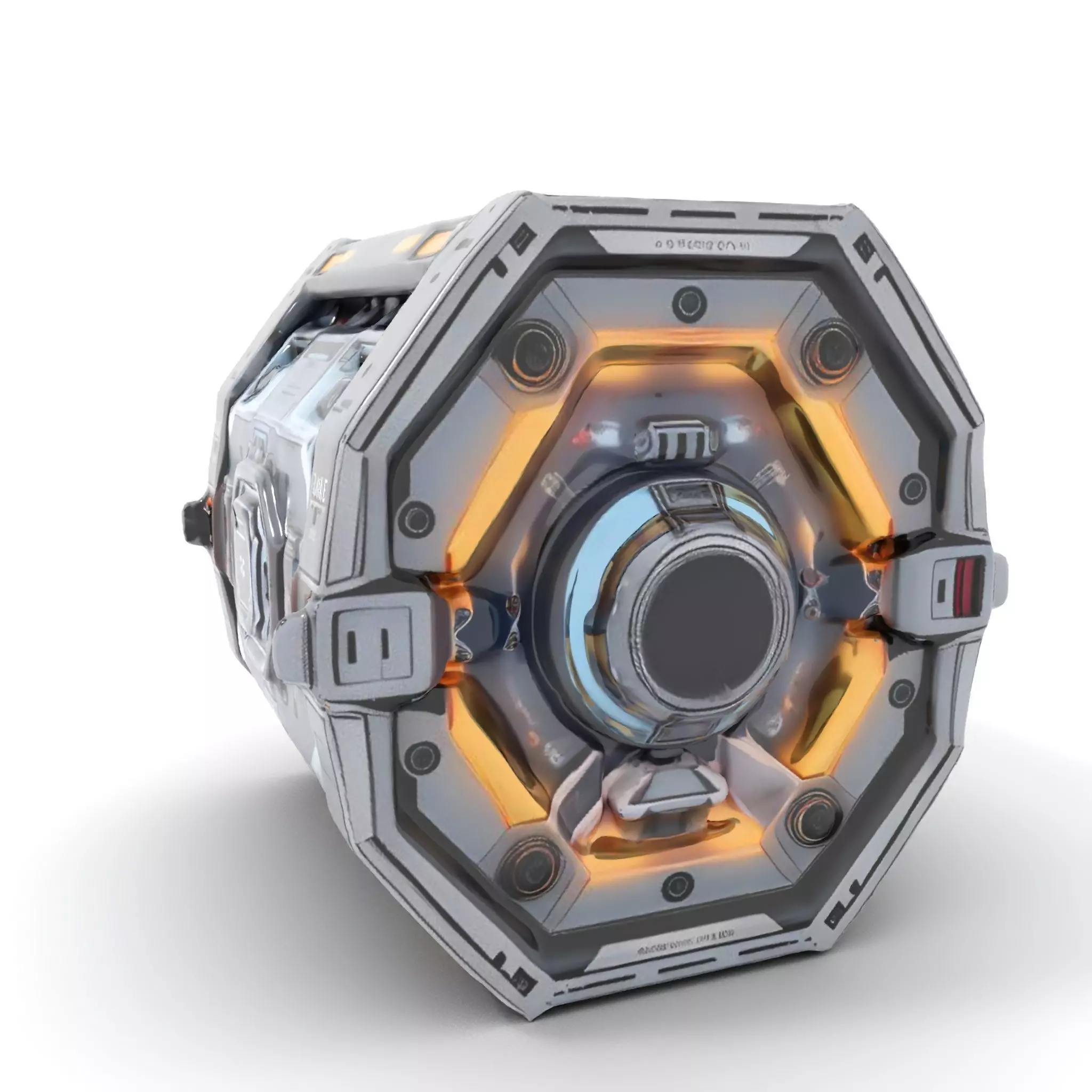 Futuristic SciFi Engine Reactor model pack Low-poly 3D model_0