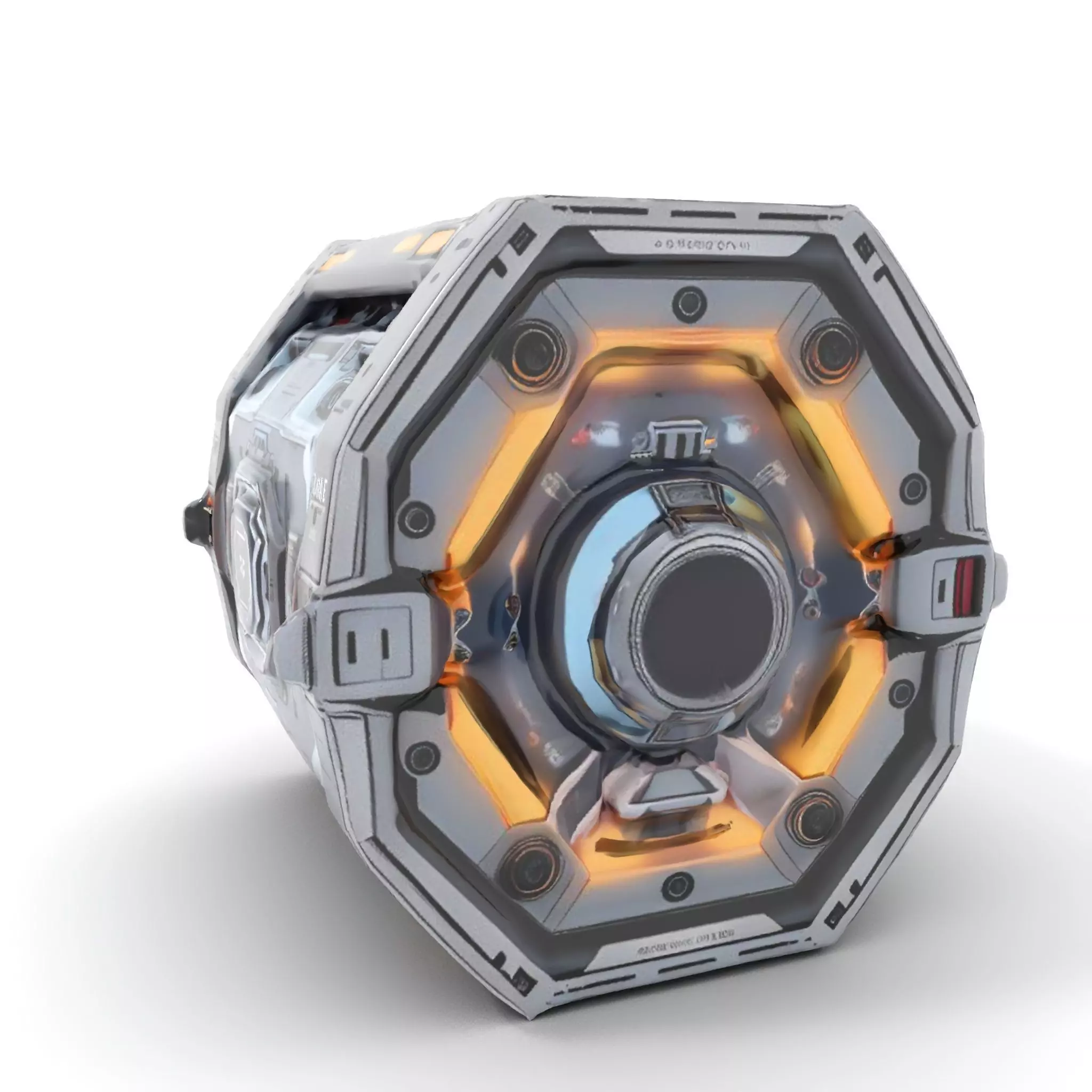 Futuristic SciFi Engine Reactor model pack Low-poly 3D model_5