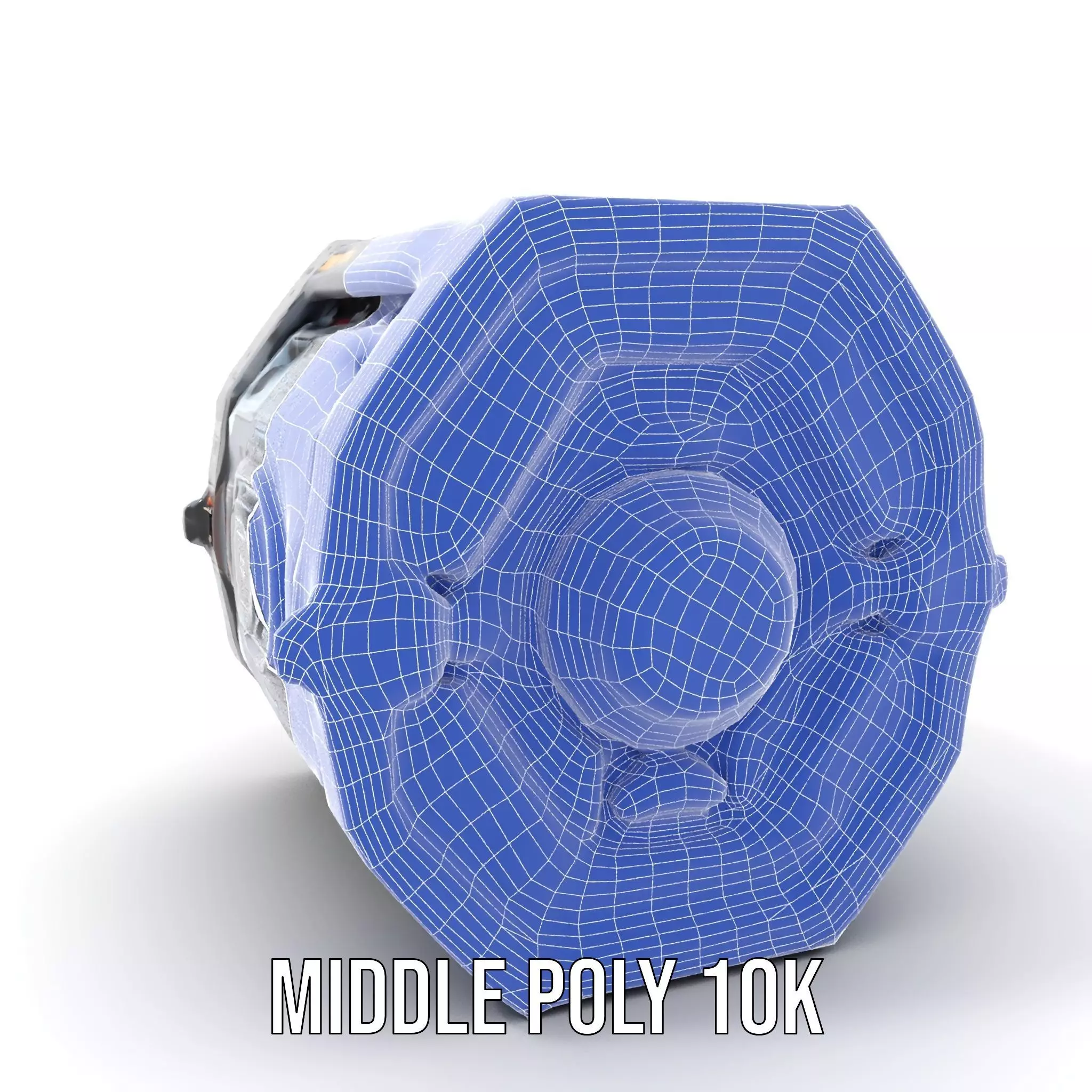 Futuristic SciFi Engine Reactor model pack Low-poly 3D model_15